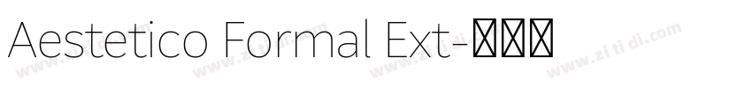 Aestetico Formal Ext字体转换
